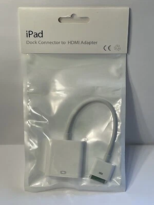 Apple iPad  ~Dock Connector to HDMI Adapter~ New In Package - Image 1 of 3