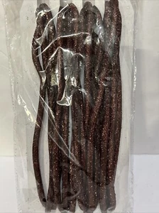 10 Yards Forest Brown Glitter Christmas Holidays Tube Garland - Picture 1 of 3