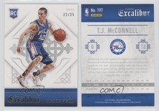 2015-16 Panini Excalibur Rookies Gold /25 TJ McConnell #197 Rookie RC