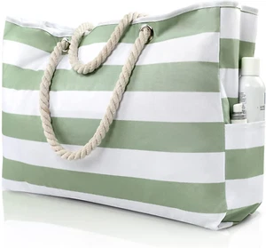 Large Women's Beach Tote Bag - Waterproof & Sandproof - Summer Shoulder Handbag - Picture 1 of 10