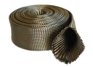 Manga de fibra basalto de 25 mm protección contra incendios altas temperaturas ignífuga aeroespacial - Imagen 1 de 1