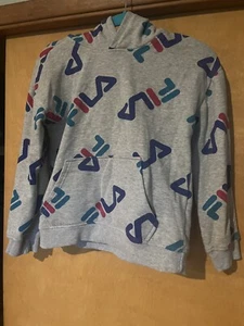 Fila Boy’s Heathered Gray Crew Neck Pullover Sweatshirt Kid’s Youth Size M 10/12 - Picture 1 of 4