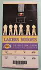 Kobe Bryant 25 Points Home Opener Ticket 2004 Nuggets Vs Lakers Carmelo 11/2/04