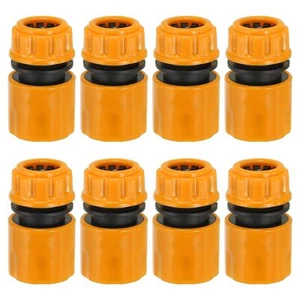 1/2" Garden Hose Quick Connector Repair Extender 8 Pcs Plastic Garden Water H... - Picture 1 of 6