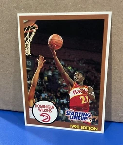 DOMINIQUE WILKINS 1990 KENNER STARTING LINEUP CARD - ATLANTA HAWKS - Picture 1 of 2