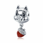 New European Silver Cz Charm Crystal Beads Fit Necklace Bracelet Chain Diy J099