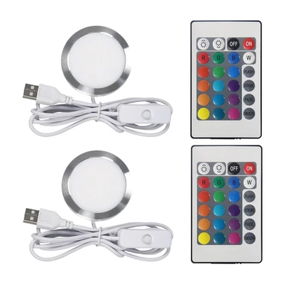 Kit de Lámpara LED 001 16 Colores 2 Piezas para Impresión 3D Bambu Lab, Control Remoto RGB Hágalo Usted Mismo Foto 1 de 4