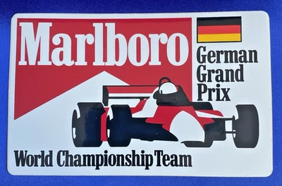 Rare Original Marlboro McLaren World Championship Team German Grand Prix Sticker - Image 1 of 2