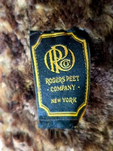 Antike Rogers Peet Kutsche Gewand Biber/Einzelfell ca. 1910er - NY Label - selten - Bild 1 von 11