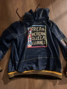 African American College Alliance AACA Herren Hoodie Grau Gr. 2xL 90er Vintage - Bild 1 von 4