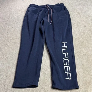 Tommy Hilfiger Sweatpants Joggers Cropped Mens XL Blue - Picture 1 of 8