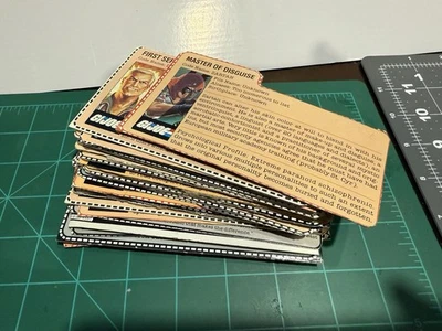 GiJoe ARAH O-ring 3.75” Lot Of 33 File Cards - Image 1 of 4
