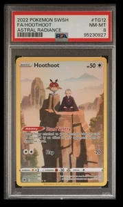 2022 2022 POKEMON SWORD & SHIELD FA/HOOTHOOT PSA 8 ASTRAL RADIANCE #TG12 - Picture 1 of 2
