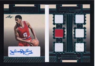 2024 Leaf History Book JULIUS ERVING /5 Patch Auto Autograph MBA Authentic  - Image 1 of 4
