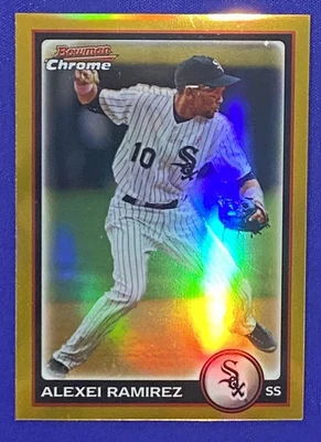 🔥 2010 Bowman Chrome Gold Refractor Alexei Ramirez #18 /50 – Rare! 🔥 - Image 1 of 4
