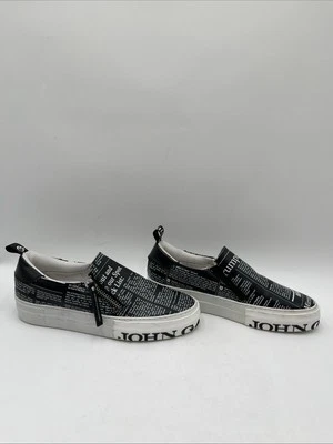 Women’s John Galliano Gazzette Slip On Sneakers Black Size 39 - Image 1 of 4