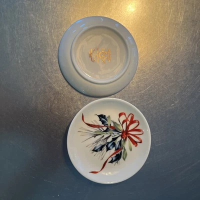 Juego de 2 platos Lenox vacaciones invierno saludos acebo Foto 1 de 4