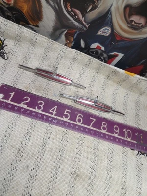 1962 Oldsmobile 98 door panel emblem Pair Excellent - Image 1 of 4