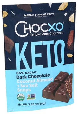 Chocxo Organic Dark Choco Keto Coconut Almond & Sea Salt 3.45 Oz (Pack Of 1) - Image 1 of 3