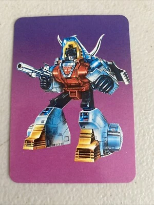 Slag Card #33 Transformers Hasbro 1985 plus Slag sticker - Image 1 of 4