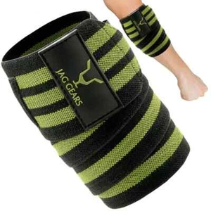 Jag Elbow Straps, Elastic Elbow Sleeves, Elbow Support Wraps Pair Weightlifting - Picture 1 of 22