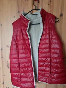 EDC by Esprit Damen Gilet Weste Steppweste Wendeweste* Rot Creme * Gr XL - Bild 1 von 2