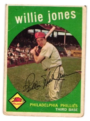 1959 Topps - #208 Willie Jones - Image 1 of 2