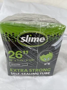 TWO (2) Slime 26 Inch Self Sealing Smart Tubes Schrader Valve 26" X 1.75 - 2.125 - Picture 1 of 5