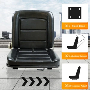 Rasenmäher Traktorsitz Universal Gabelstapler Mähersitz schwarz - Bild 1 von 12