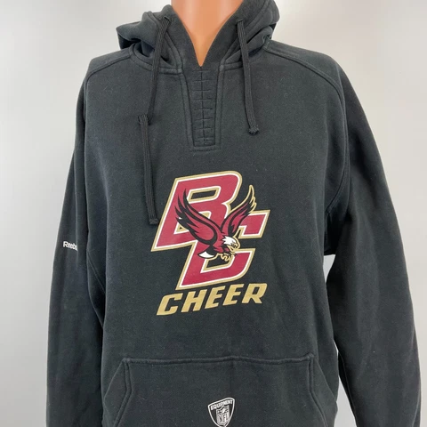 Reebok Boston College Eagles Cheerleading Custom Hoodie Sweatshirt NCAA Black S Cover