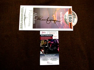 CHUCK YEAGER SPEED OF SOUND ACE PILOT SIGNED AUTO VTG ERA AIRLINES PROMO JSA - Picture 1 of 3