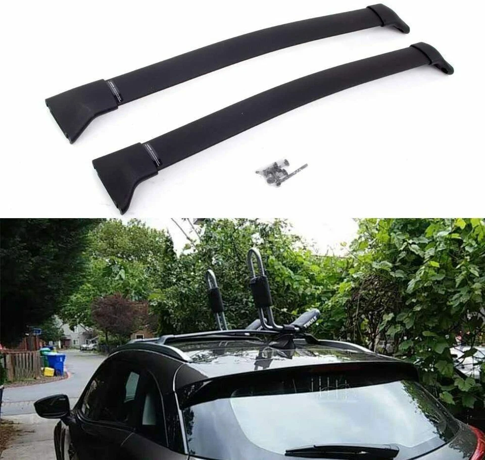 2Pcs Fit for Mazda CX-3 CX3 2016-2023 Aluminum Roof Rail Rack Cross Bar Crossbar - Image 1 of 4