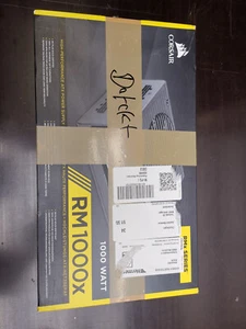 Corsair RM1000X 1000W PC-Netzteil PSU - Schwarz in OVP mit Kabel - DEFEKT - Bild 1 von 13