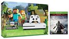 Lot console Xbox One S : Xbox One S 500 Go console Minecraft et Assassin's