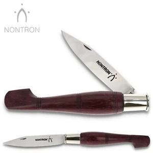 Nontron Navaja Francia - Mango Amaranto - 12 cm - XC75 acero al carbono - Imagen 1 de 4