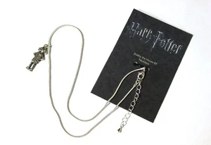 Harry Potter Official Silver-Plated "Dobby the Elf" Necklace Pendant NEW - Picture 1 of 9