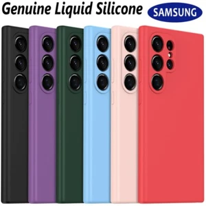 Case For Samsung Galaxy S25 EDGE Ultra S24FE GENUINE Liquid Silicone Phone Cover - Picture 1 of 64