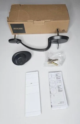 Schlage Barcelona Keyed Entry Outside Handleset - Matte Black JH58-BAR 622  - Image 1 of 4