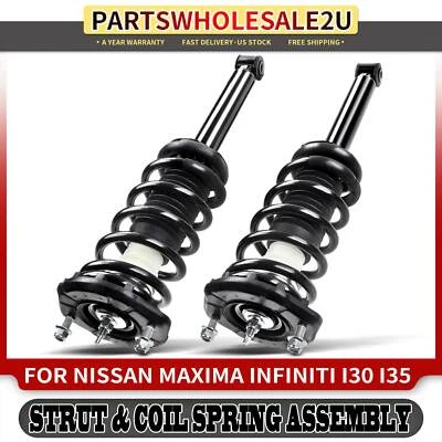 2 peças conjunto completo de apoio de suspensão traseiro e mola helicoidal para Nissan Maxima Infiniti I35 - Imagem 1 de 4