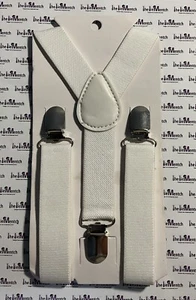 Markenlos Kleinkind weiße Hosenträger BRANDNEU - Bild 1 von 1