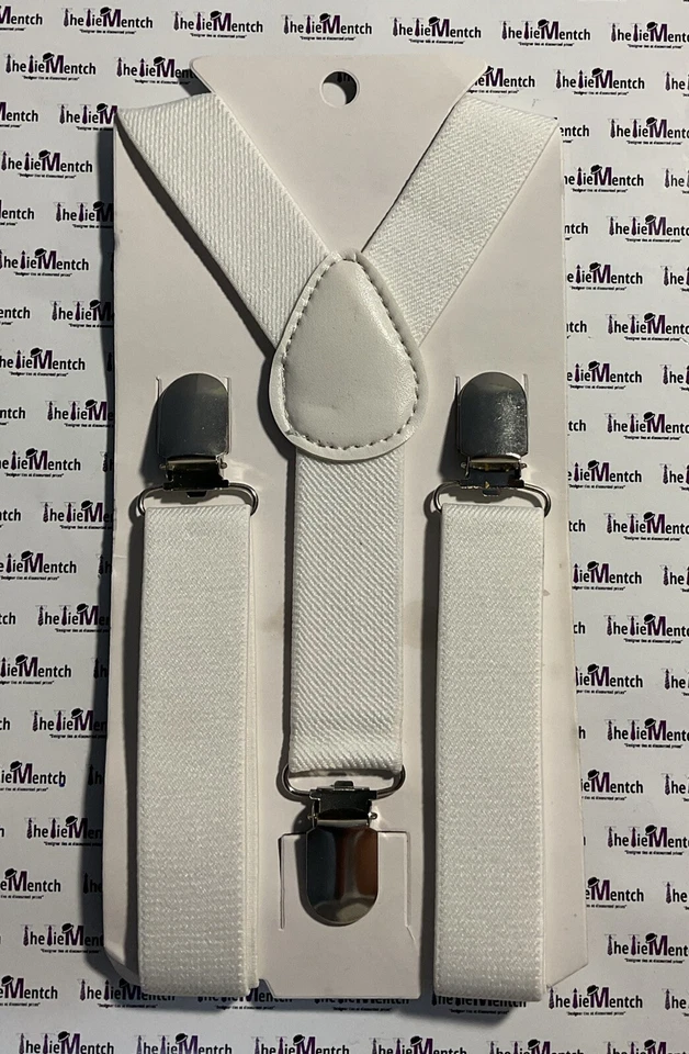 Unbranded Toddler White Suspenders BRAND NEW - Image 1 of 1