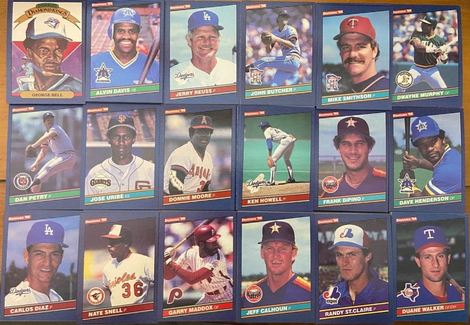 UP TO 80% OFF 1986 DONRUSS BASEBALL CARDS #1-399 PICK YOUR CARDS - SEE DESCRIPT - Image 1 of 1