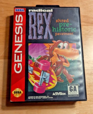 Radical Rex Shred Pre-Historic Pavement (Sega Genesis, 1994) - No Manual - Image 1 of 4