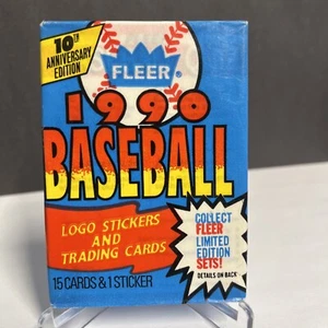 1990 Fleer Baseball Card Wax Packs Neu, (25) Factory Sealed, & Ungeöffnet! Packungen - Bild 1 von 4