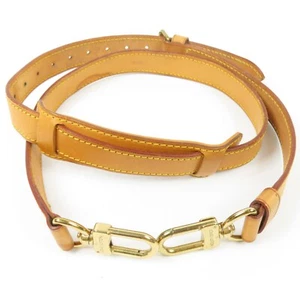 Bolso de hombro con logotipo LOUIS VUITTON correa cuero vachetta marrón accesorio GD 78504 - Imagen 1 de 14