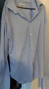 SKOPES Men's Long Sleeve s Dress Up Button Shirt Blue Size M - Picture 1 of 4
