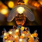 Solar Fairy String Lights 30 Led Outdoor Garden Christmas Party Decor Bee Shape