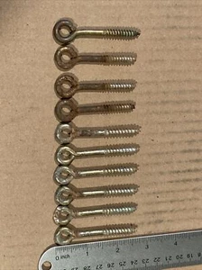 10 Vintage RARE Herters decoy brass colored screw-eye bolt 2 & 1/8” Long (Z) - Picture 1 of 4