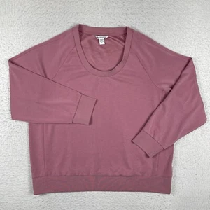 Sudadera Athleta Mujer 1X Rosa Suave Cuello Redondo Atletismo Salón Comodidad - Imagen 1 de 12