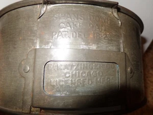 1923 Dated Swans Down Cake Flour Advertising Tin Pan - Picture 1 of 5